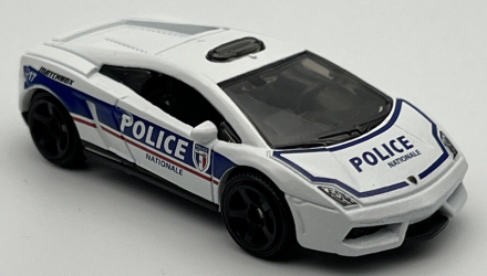 Тематическая Машинка Matchbox Lamborghini Gallardo Police France 1:64 HBL08 White - Retromagaz, image 5