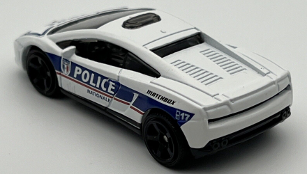 Тематическая Машинка Matchbox Lamborghini Gallardo Police France 1:64 HBL08 White - Retromagaz, image 6