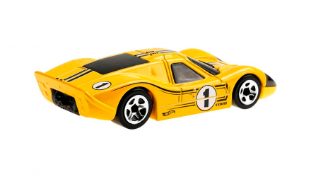 Машинка Базова Hot Wheels '67 Ford GT40 Mk.IV Race Day 1:64 GTB67 Yellow - Retromagaz, image 3