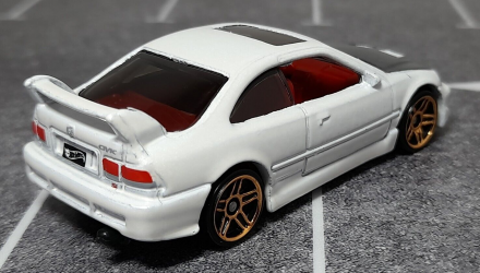 Машинка Базова Hot Wheels Honda Civic Si J-Imports 1:64 HTD07 White - Retromagaz, image 2