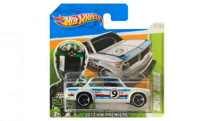 Машинка Базова Hot Wheels BMW 2002 BMW 1:64 V5601 White - Retromagaz, image 1