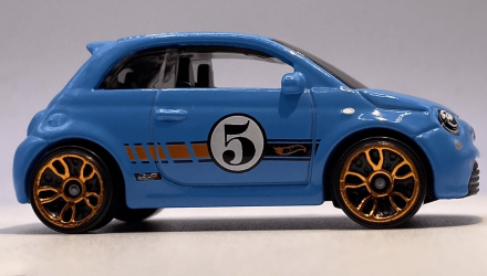 Машинка Базова Hot Wheels Fiat 500e Compact Kings 1:64 HTD03 Blue - Retromagaz, image 4