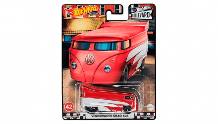 Машинка Premium Hot Wheels Volkswagen Drag Bus Boulevard 1:64 HCR15 Red - Retromagaz, image 1