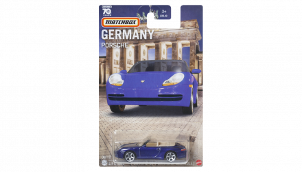 Тематична Машинка Matchbox Porsche 911 Carrera Cabriolet Germany 1:64 GWL49/HPC63 Blue - Retromagaz, image 1