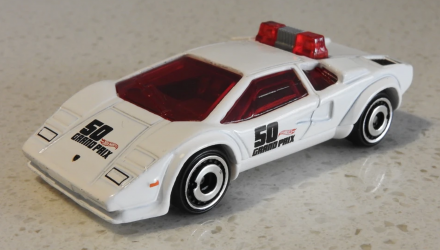 Машинка Базова Hot Wheels Lamborghini Countach Pace Car Exotics 1:64 FJY15 White - Retromagaz, image 2