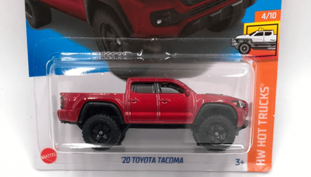 Машинка Базова Hot Wheels '20 Toyota Tacoma Hot Trucks 1:64 HCX56 Red - Retromagaz, image 3