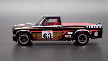 Машинка Базовая Hot Wheels '63 Studebaker Champ Hot Trucks 1:64 HCT51 Black - Retromagaz, image 3