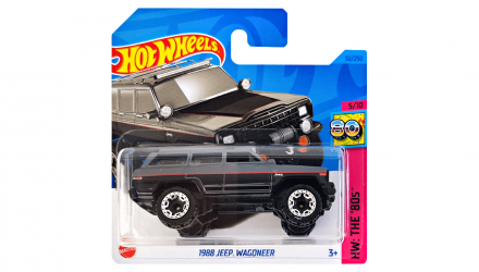 Машинка Базовая Hot Wheels '88 Jeep Wagoneer The `80S 1:64 HKG86 Dark Grey - Retromagaz, image 1