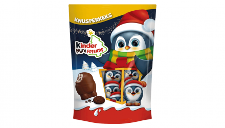 Конфеты Kinder Шоколадные Mini Friends Penguin с Хрустящим Печеньем 122g - Retromagaz, image 1