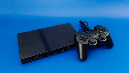 Набір Консоль Sony PlayStation 2 Slim SCPH-7xxx Chip Black Б/У  + Геймпад Бездротовий RMC Новий - Retromagaz, image 5