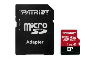 Карта Памяти Patriot EP Series UHS-I U3 V30 A1 + SD Adapter 1TB - Retromagaz, image 4