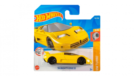 Машинка Базовая Hot Wheels '94 Bugatti EB110 SS Turbo 1:64 HCT67 Yellow - Retromagaz, image 1