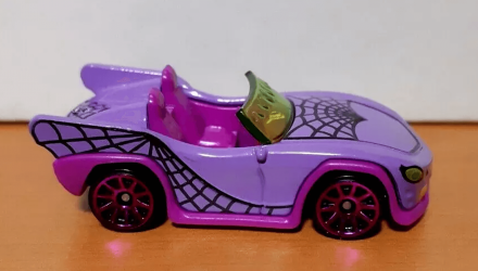 Машинка Базовая Hot Wheels Monster High Ghoul Mobile Screen Time 1:64 HRY45 Purple - Retromagaz, image 1