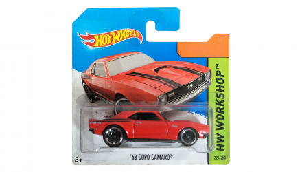 Машинка Базова Hot Wheels '68 Copo Camaro Workshop 1:64 BFG66 Red - Retromagaz, image 1