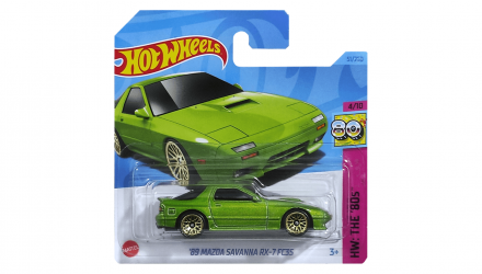 Машинка Базова Hot Wheels '89 Mazda Savanna RX-7 FC3S The `80S 1:64 HKG81 Green - Retromagaz, image 1