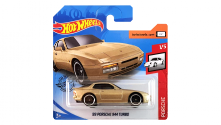 Машинка Базова Hot Wheels '89 Porsche 944 Turbo Porsche 1:64 GHF07 Gold - Retromagaz, image 1