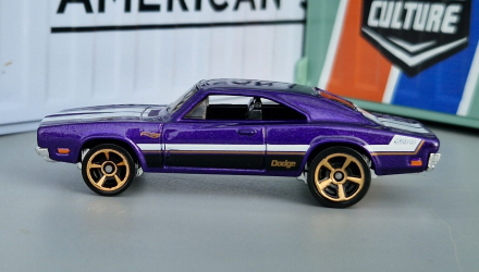 Машинка Базова Hot Wheels '69 Dodge Charger 500 Then and Now 1:64 HKJ46 Purple - Retromagaz, image 4