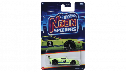 Тематична Машинка Hot Wheels Ford GT Neon Speeders 1:64 HLH72/HRW77 Yellow - Retromagaz, image 5