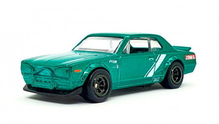 Машинка Базовая Hot Wheels Nissan Skyline H/T 2000GT-X Super Treasure Hunt STH J-Imports 1:64 HCY15 Green - Retromagaz, image 2