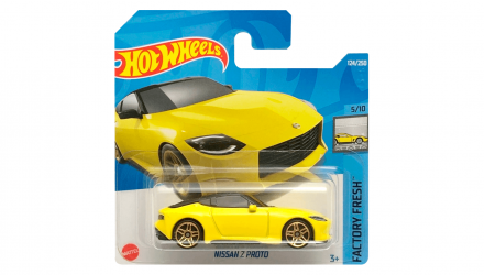 Машинка Базовая Hot Wheels Nissan Z Proto Factory Fresh 1:64 HCT13 Yellow - Retromagaz, image 1