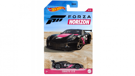 Тематическая Машинка Hot Wheels Corvette C7.R Forza Horizon 1:64 GRP37 Black - Retromagaz, image 1