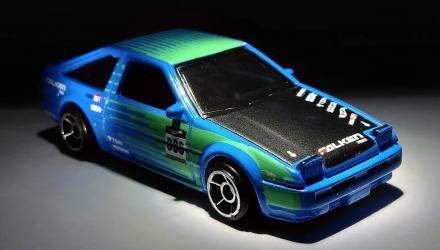 Машинка Базовая Hot Wheels Toyota AE86 Sprinter Trueno Falken Drift 1:64 GTB26 Blue - Retromagaz, image 2