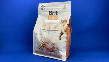 Сухий Корм для Котів Brit Care Sensitive Digestion & Delicate Індичка і Лосось 2kg - Retromagaz, image 2