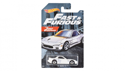 Тематична Машинка Hot Wheels '95 Mazda RX-7 Fast & Furious 1:64 FYY54 White - Retromagaz, image 1