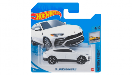 Машинка Базовая Hot Wheels '17 Lamborghini Urus Factory Fresh 1:64 GTB95 White - Retromagaz, image 1