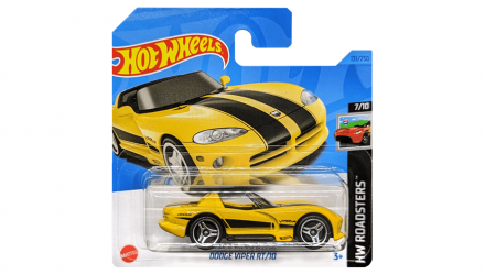 Машинка Базовая Hot Wheels Dodge Viper RT/10 Roadsters 1:64 HKH43 Yellow - Retromagaz, image 1