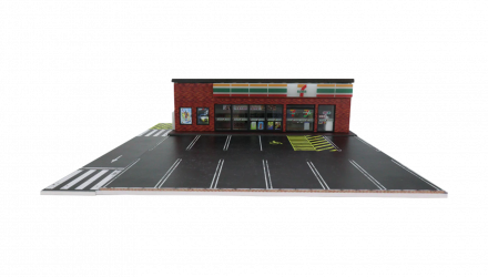 Диорама G-Fans Supermarket 7-Eleven Супермаркет с Подсветкой 1:64 Red - Retromagaz, image 1