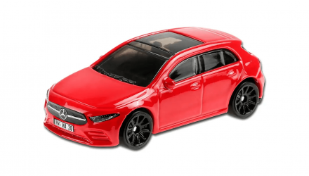 Машинка Базовая Hot Wheels '19 Mercedes-Benz A-Class Nightburnerz 1:64 GHD13 Red - Retromagaz, image 2