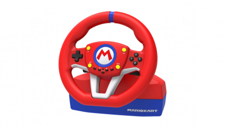 Кермо Hori Switch Mario Kart Racing Wheel Pro Mini NSW-204U Red Blue 1.5m Б/У - Retromagaz, image 4