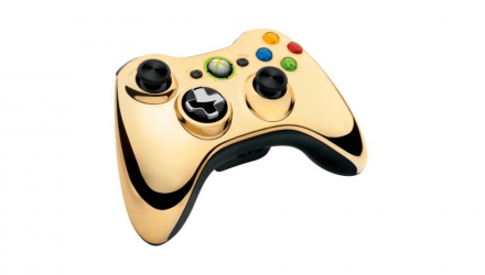 Геймпад Бездротовий Microsoft Xbox 360 Chrome Series Gold Б/У - Retromagaz, image 3