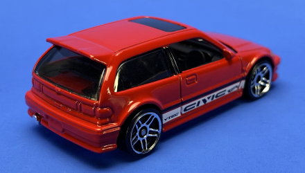 Машинка Базовая Hot Wheels '90 Honda Civic EF J-Imports 1:64 HKJ16 Red - Retromagaz, image 3