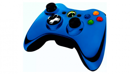 Геймпад Беспроводной Microsoft Xbox 360 Chrome Series Blue Б/У - Retromagaz, image 2