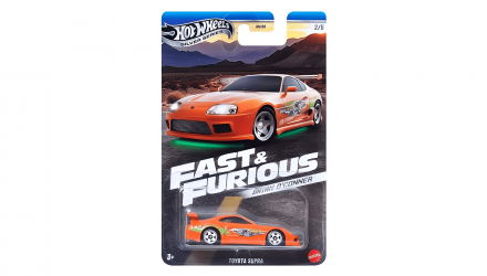 Тематична Машинка Hot Wheels Toyota Supra Brian O'Conner Fast & Furious 1:64 JBY30 Orange - Retromagaz, image 1