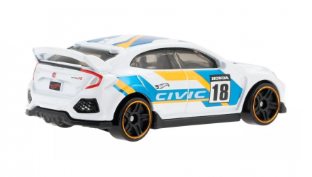 Тематическая Машинка Hot Wheels 2018 Honda Civic Type R Honda 1:64 HDH19 White - Retromagaz, image 3