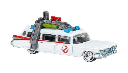 Машинка Premium Hot Wheels Cadillac Ghostbusters Ecto-1 Rep. Entertainment 1:64 DJF42 White - Retromagaz, image 5