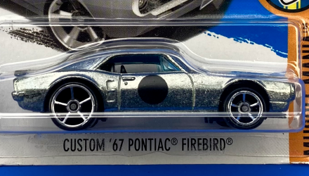 Машинка Базовая Hot Wheels Custom '67 Pontiac Firebird Muscle Mania 1:64 DTW82 Silver - Retromagaz, image 2