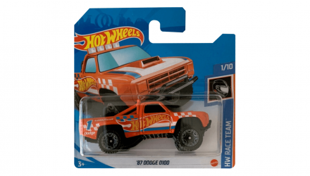 Машинка Базова Hot Wheels '87 Dodge D100 Race Team 1:64 GTC30 Orange - Retromagaz, image 1