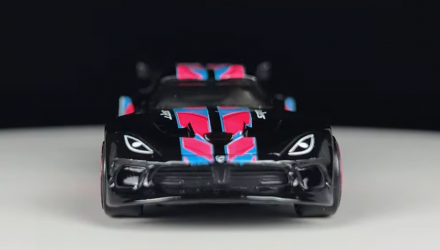 Тематическая Машинка Hot Wheels SRT Viper GTS-R Neon Speeders 1:64 HLH72/HLH78 Black - Retromagaz, image 5