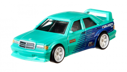 Машинка Premium Hot Wheels Mercedes-Benz 190E и Транспортер Fleet Flyer Team Transport 1:64 FYT08 Green 2шт - Retromagaz, image 5