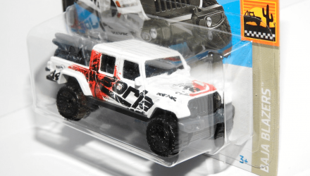 Машинка Базовая Hot Wheels '20 Jeep Gladiator Baja Blazers 1:64 HCW66 White - Retromagaz, image 2