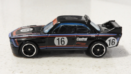 Машинка Базовая Hot Wheels '73 BMW 3.0 CSL Race Car BMW 1:64 DHX63 Black - Retromagaz, image 4