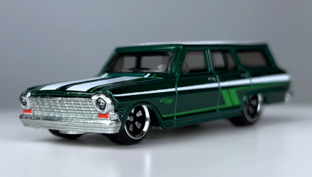 Тематична Машинка Hot Wheels '64 Chevy Nova Hot Wagons 1:64 HWR56/HRR89 Green - Retromagaz, image 2