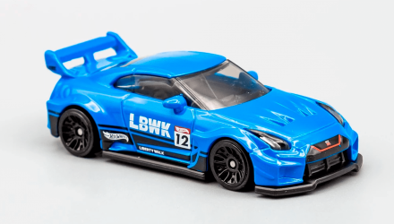 Машинка Базовая Hot Wheels Liberty Walk LB-Silhouette Works GT Nissan 35GT-RR Ver.2 J-Imports 1:64 GRX63 Blue - Retromagaz, image 2