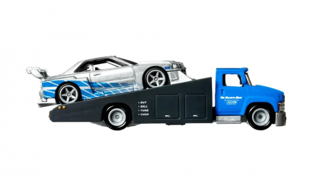 Машинка Premium Hot Wheels LB-ER34 Super Silhouette Nissan Skyline и Транспортер Carry On Fast & Furious Team Transport 1:64 HPX97 Silver 2шт - Retromagaz, image 4