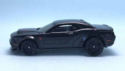 Машинка Базова Hot Wheels '18 Dodge Challenger SRT Demon Muscle Mania 1:64 HKK90 Black - Retromagaz, image 4