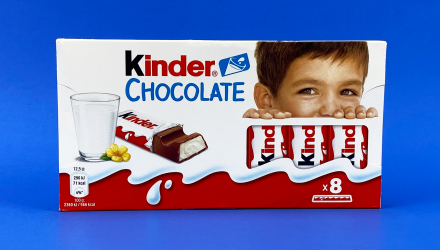 Шоколад Молочний Kinder Chocolate 8 Pieces 100g - Retromagaz, image 1